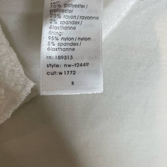 Naked Wardrobe Get Off My Shoulders Textured Crop Top - Small - Picture 3 of 4